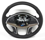 84859078 Oem Black Leather Gold Carbon Fiber Steering Wheel For Cadillac XT5. Fixed Price $231.99.