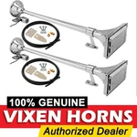 Vixen Horns Train Air 2 Trumpets Chrome Plated Waterproof For Boat/truck. Fixed Price $133.77.