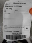2008 Jeep Grand Cherokee Steering Wheel Air Bag Oem Silver 132K Miles. Fixed Price $166.99.