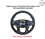 Oem 2016-2018 Gm Cadillac CT6 Steering Wheel Black Leather Assembly 84016886. Fixed Price $99.00.