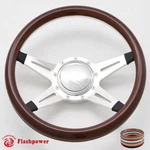 14" Billet Steering Wheels Half Wrap Bronco Ford Mercury Capri Lincoln W/ Horn. Fixed Price $145.50.