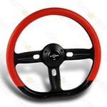 W-power 350MM Red Vinyl Wrap Leather 6-HOLE 14" Black Spoke Steering Wheel. Fixed Price $119.24.