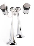 Loud Sound 129DB 2-TRUMPET Compact Air-horn-kit, With Dual-air-compressors. Fixed Price $89.48.