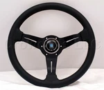 Nardi 330MM Black Steering Wheel Deep Dish Corn Leather Classic Horn. Fixed Price $602.04.