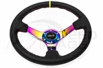 Nrg Leather 350MM Deep Neo Chrome Steering Wheel Spoke Center Stripe 36MC-Y. Fixed Price $3136.00.