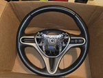 2006-2011 Honda Civic Leather Steering Wheel Oem Black Silver Trim W/cruise Ctrl. Fixed Price $99.99.