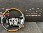 99-02 Jaguar XK8 Black Leather Wrapped Steering Wheel W/woodgrain 9181DBLEG. Fixed Price $85.00.