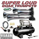 Loud Quad Trumpet Truck Train Horn Kit Viair 275C 120PSI Ez Install System. Fixed Price $423.12.