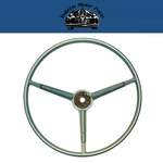 New Old Stock Light Blue Power Steering Wheel For 1966 Models Mopar #2530211. Fixed Price $2750.00.