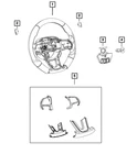 Genuine Mopar Steering Wheel Bezel Kit 6VC76TASAA. Fixed Price $180.08.