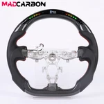 Real Carbon Fiber Led Steering Wheel For 2009-2021 Nissan 370Z Flat Bottom. Fixed Price $499.00.