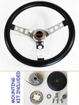 Gmc Pick Up Truck Jimmy Van Grant Black Steering Wheel 13 1/2" Cap. Fixed Price $119.92.