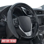 Motor Trend Grip Plus Carbon Fiber Steering Wheel Cover For Cars (black). Fixed Price $21.90.