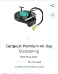 Carquest CLC1058 Premium Clockspring New #G7-4. Fixed Price $110.49.