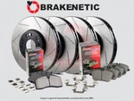 F&r Brakenetic Premium Slotted Disc Rotors + Posi Pads BPK84267. Fixed Price $614.39.