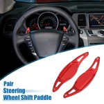 Car Steering Wheel Paddle Cover Shifter Aluminum Alloy Red (set Of 2). Fixed Price $24.04.
