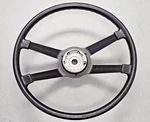 Used Original Genuine Porsche 914 380MM Leather Steering Wheel No 5/72. Fixed Price $275.00.
