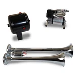 Kleinn HK2 Chrome Zinc Alloy Dual Air Horn Kit 102/6270RC/6260RT 120 Psi 0.5 Gal. Fixed Price $359.95.