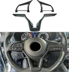 Carbon Fiber Steering Wheel Interior Decoration Cover Trim. Fixed Price $42.97.