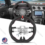 Heated Leather Steering Wheel Ford Mustang 2018-2023 GT500 Red Stitch. Fixed Price $269.10.