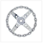 11" Mooneyes California 4-SPOKE Chain Steering Wheel With Chrome Plating GS124CH. Fixed Price $149.99.
