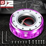 J2 6-HOLE Steering Wheel Twist Lock Short Quick Release Hub Adapter Kit Purple. Fixed Price $28.00.