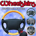 Honda Perforated Custom Fit 1 2 Color Leather Steering Cover Wheelskins. Fixed Price $77.50.