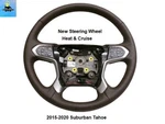 23278653 15-20 Tahoe Suburban 14-18 Silverado Brown Leather Steering Wheel Heat. Fixed Price $395.00.