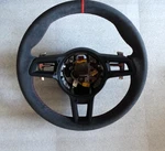 Porsche 991 3 911 Gts Pdk Alcantara Steering Wheel Red Stitch & Top. Fixed Price $2495.00.
