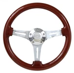 New World Motoring Mahogany & Chrome Steering Wheel Kit, Chevy Horn 1964 -196.... Fixed Price $215.99.