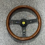 Momo Heritage Indy Black Woodgrain Mahogany Steering Wheel 350MM. Fixed Price $98.10.