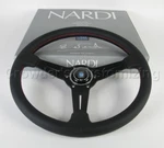Nardi Classic Steering Wheel 360 Mm Black Perf. Leather Red Stitch Horn. Fixed Price $494.04.