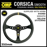 OD/1956/N Omp Corsica Steering Wheel Smooth Leather 350MM Black Anodized Spokes. Fixed Price $264.62.