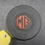 Mg Vintage Steering Wheel 4 1/2" Od Horn Button Center Cap. Fixed Price $34.80.