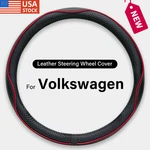 Customized Car Steering Wheel Cover Leather For Volkswagen Vw 14 -16 Inch Round. Fixed Price $29.96.
