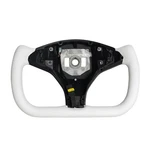 Yoke Leather Steering Wheel For Tesla Model X 14-20 With Heated White. Fixed Price $249.00.