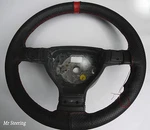 Toyota Yaris MK1 Perforated Leather Steering Wheel Cover With Red Strap. Fixed Price $45.74.