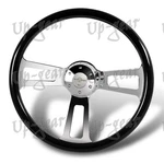 Black Wood Grip W-power 432MM 17" Aluminum Chrome 5-HOLE Steering Wheel. Fixed Price $135.50.