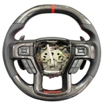 Genuine Ford F150 Raptor Carbon Fiber Steering Wheel Paddle Shifter Blk Leather. Fixed Price $1499.98.