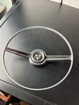 1966 Dodge Coronet Center Steering Wheel Trim Chrome 2643686. Fixed Price $59.95.