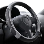 Elantrip Leather Large Steering Wheel Cover 15 1/2 To Assorted Sizes , Colors. Fixed Price $12.92.