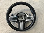 17-20 Oem Bmw G30 G12 G14 G15 Steering Wheel Sport Black Leather W/ Shifters. Fixed Price $224.99.