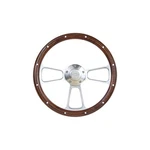 Brothers Trucks STRF8PW160-69 Steering Wheel Custom Polished/wood Bowtie. Fixed Price $322.95.