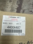 Mitsubishi 4400A487 Steering Asm Black Leather W/white Stitching 2008-13 Lancer. Fixed Price $400.00.