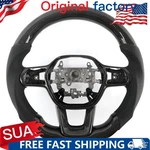 All-black Carbon Fiber Steering Wheel, Suitable For Honda Civic Si Sedan 4-DOOR. Fixed Price $329.99.