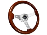 1964-74 Ford Car Truck Brushed 6-BOLT Mahogany Wood Steering Wheel Kit Blue Oval. Fixed Price $276.29.