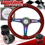 Spec Red Wood Neo Chrome Steering Wheel Extender Quick Release For 09-11 Genesis. Fixed Price $106.99.