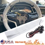 Car Winter Universal Heated Steering Wheel Cover Diy Kit Heater Pad Hand Warmer. Fixed Price $14.56.