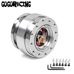 Silver Quick Release Hub Adapter Snap Off Boss Kit For Car 6 Hole Steering Wheel. Fixed Price $25.55.