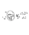 Genuine Mopar Steering Wheel 6AD81DX9AA. Fixed Price $828.36.